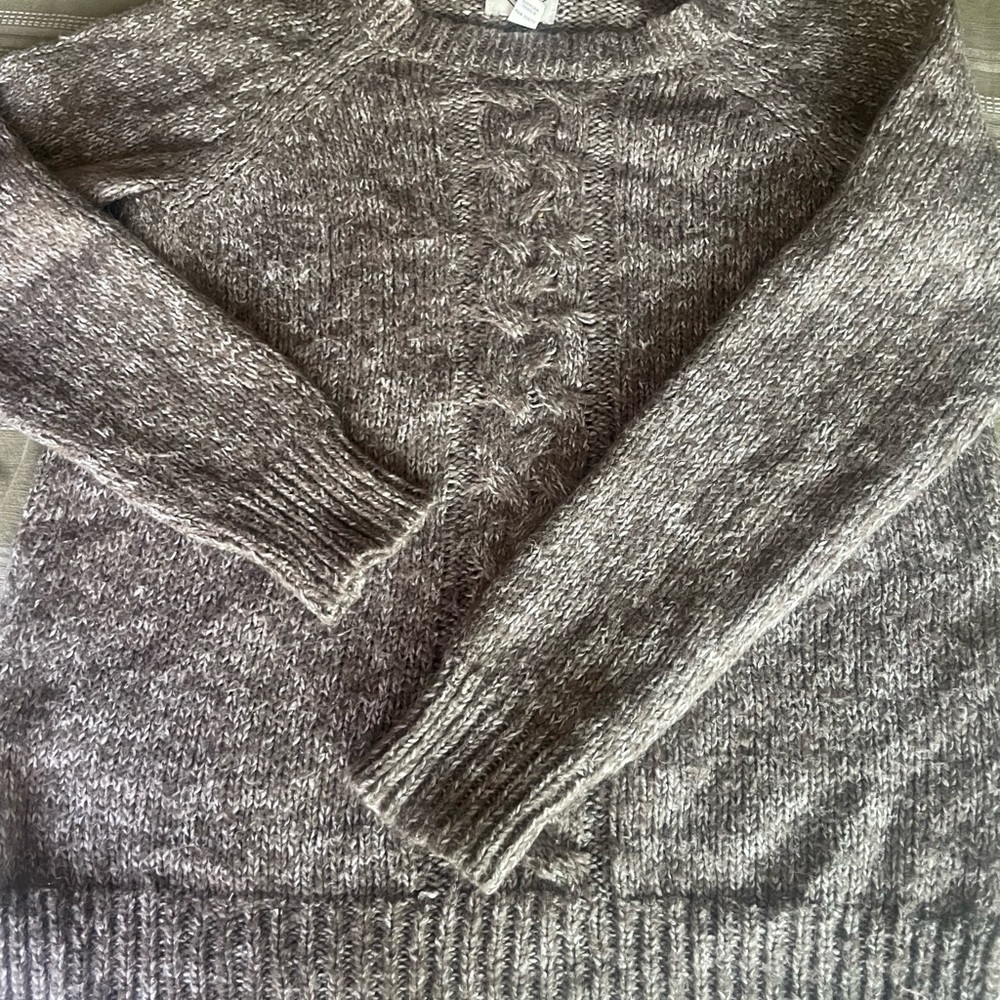 St. John's Bay Gray Cable Knit Sweater